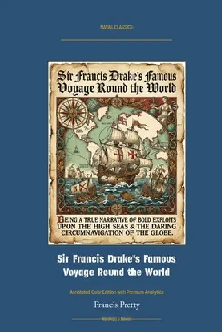Sir Francis Drake's Famous Voyage Round the World: Annotated Color Edition with Premium Analytics by Francis Pretty, Jellicoe Ai