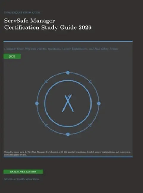 ServSafe Manager Certification Study Guide 2026: Complete Exam Prep with Practice Questions, Answer Explanations, and Food Safety Review by Meridian Certification Press