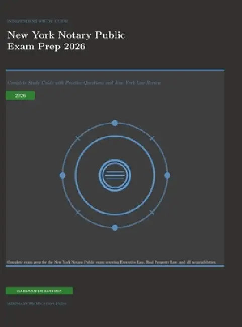 New York Notary Public Exam Prep 2026: Complete Study Guide with Practice Questions and New York Law Review by Meridian Certification Press