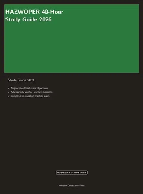 HAZWOPER 40-Hour Study Guide 2026 by Meridian Certification Press, Proctor Ai