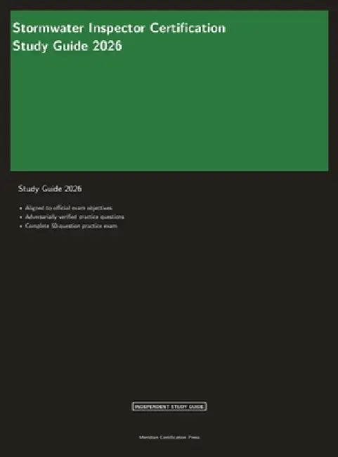 Stormwater Inspector Certification Study Guide 2026 by Meridian Certification Press, Proctor Ai
