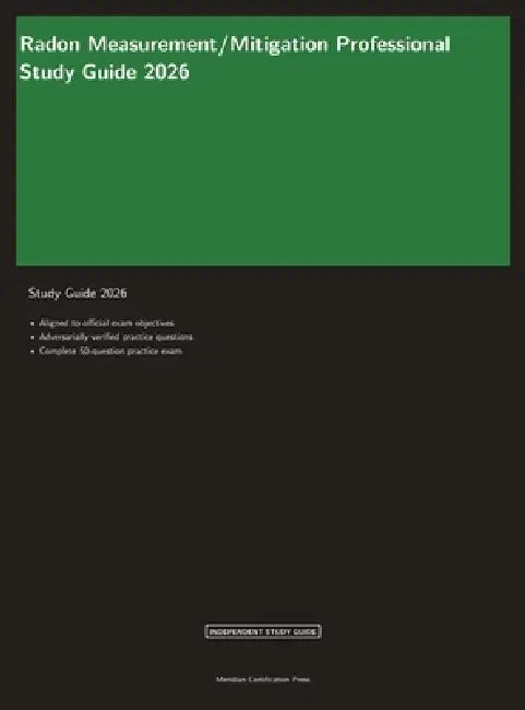 Radon Measurement/Mitigation Professional Study Guide 2026 by Meridian Certification Press, Proctor Ai
