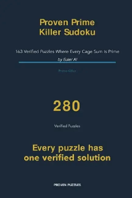 Proven Prime Killer Sudoku by Euler Ai