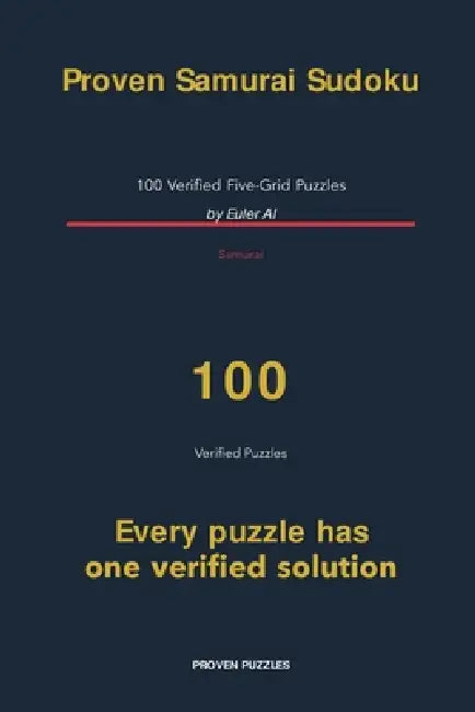 Proven Samurai Sudoku by Euler Ai