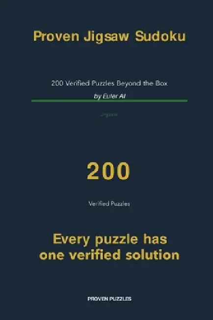 Proven Jigsaw Sudoku by Euler Ai