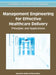 Management Engineering for Effective Healthcare Delivery: Principles and Applications by Alexander Kolker, Pierce Story