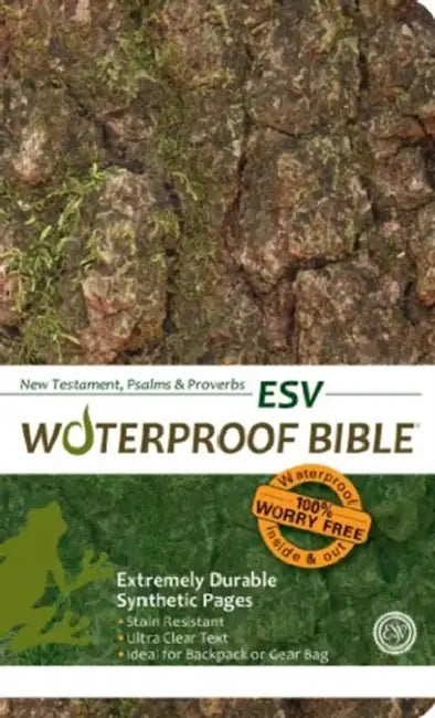 Waterproof New Testament with Psalms and Proverbs-ESV-Tree Bark by Bardin &. Marsee Publishing