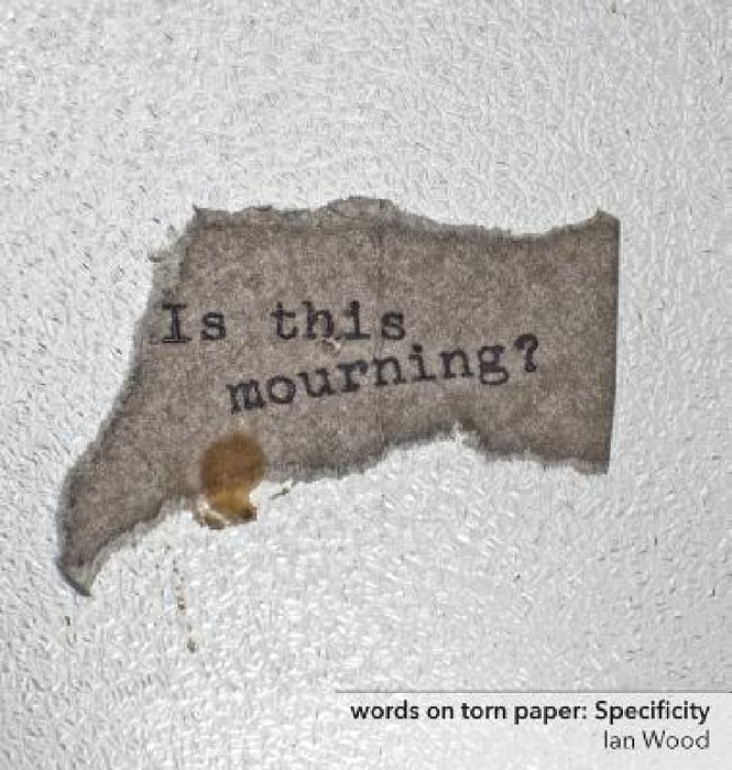 words on torn paper: Specificity by Ian Wood