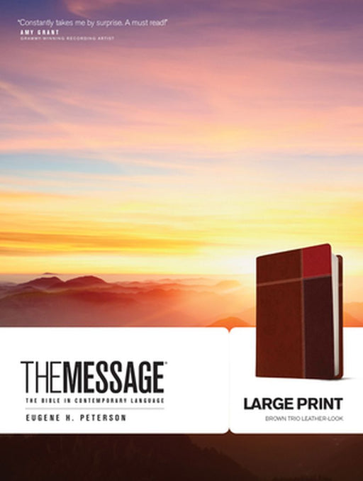 Message-MS-Large Print Numbered: The Bible in Contemporary Language by Eugene H. Peterson