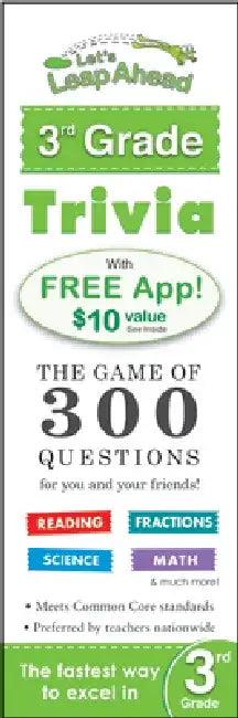 Let's Leap Ahead 3rd Grade Trivia Notepad: The Game of 300 Questions for You and Your Friends! by Alex A. Lluch