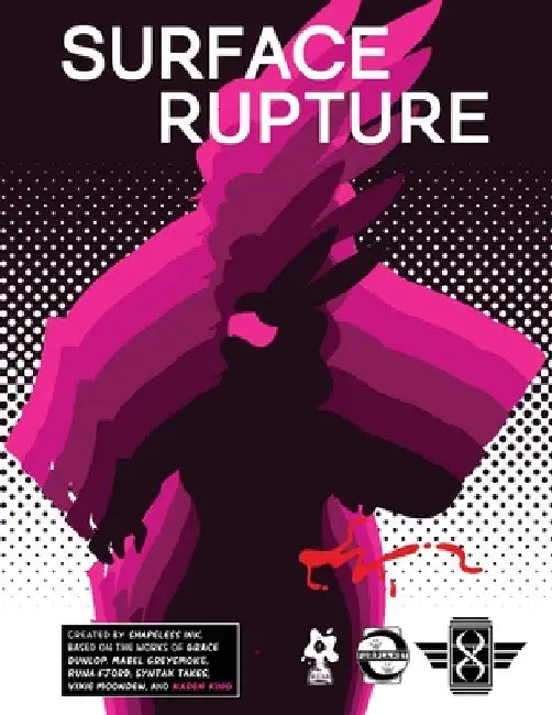 Surface Rupture by Shapeless Ink