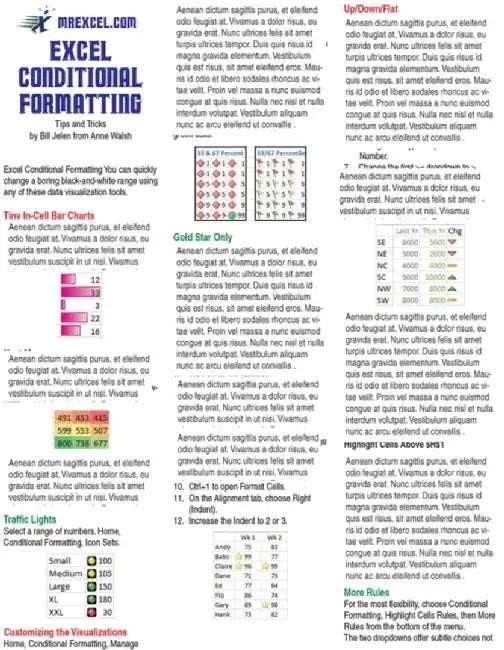 Excel Conditional Formatting Tip Card by Anne Walsh