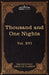 Stories from the Thousand and One Nights: The Five Foot Shelf of Classics, Vol. XVI (in 51 Volumes) by Charles W. Eliot, Edward William Lane, Stanley Lane-Poole