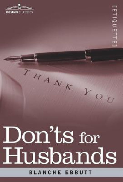 Don'ts for Husbands by Blanche Ebbutt