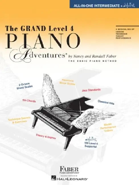 The Grand Level 4 Piano Adventures All-In-One by Nancy Faber, Randall Faber