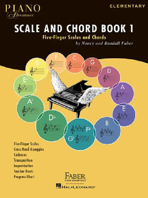 Scale and Chord, Book 1: Five-Finger Scales and Chords by Nancy Faber