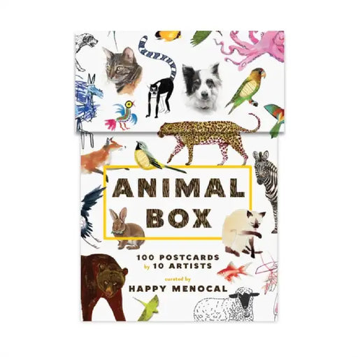 Animal Box: 100 Postcards by 10 Artists by Happy Menocal