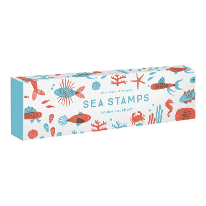 Sea Stamps: 25 Rubber Stamps and Two Ink Colors