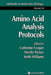 Amino Acid Analysis Protocols by Catherine Cooper