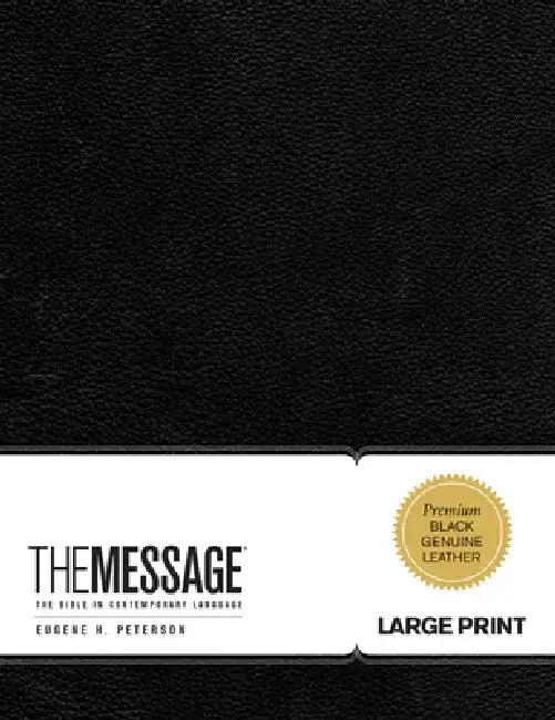 Message Large Print Bible-MS by Eugene H. Peterson