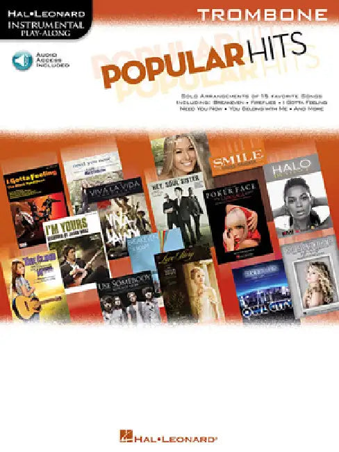 Popular Hits: Instrumental Play-Along for Trombone by Hal Leonard Corp