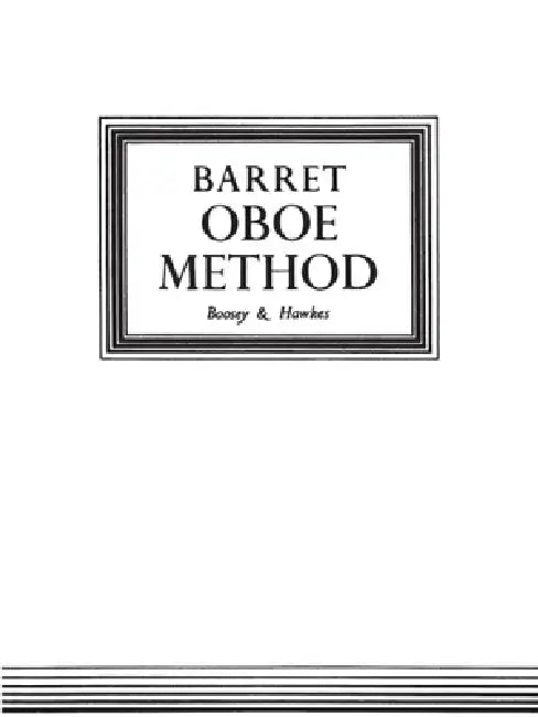 Oboe Method: Original Edition by Apollon Barrett