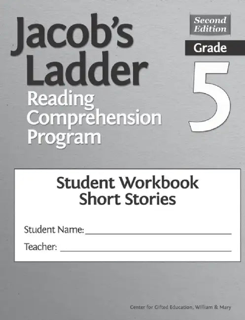 Jacob's Ladder Reading Comprehension Program: Grade 5, Student Workbooks, Short Stories (Set of 5) by Clg Of William And Mary/C