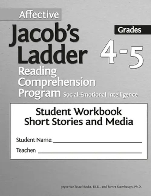 Affective Jacob's Ladder Reading Comprehension Program: Grades 4-5, Student Workbooks, Short Stories and Media (Set of 5) by Joyce VanTassel-Baska