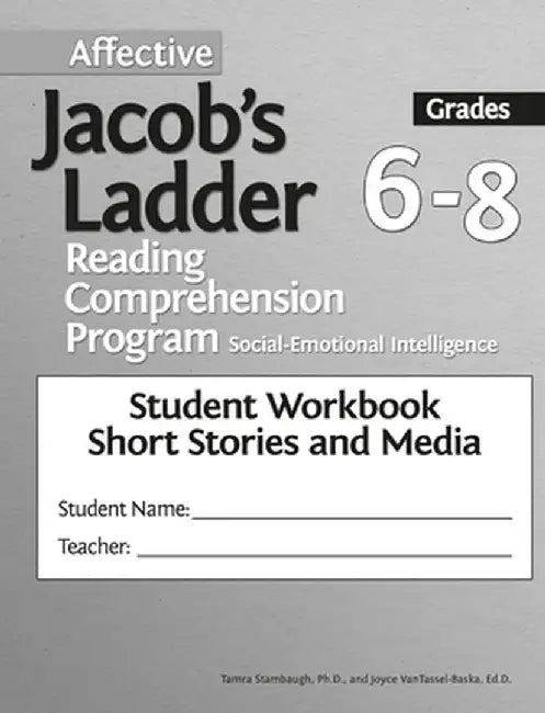 Affective Jacob's Ladder Reading Comprehension Program: Grades 6-8, Student Workbooks, Short Stories and Media (Set of 5) by Tamra Stambaugh