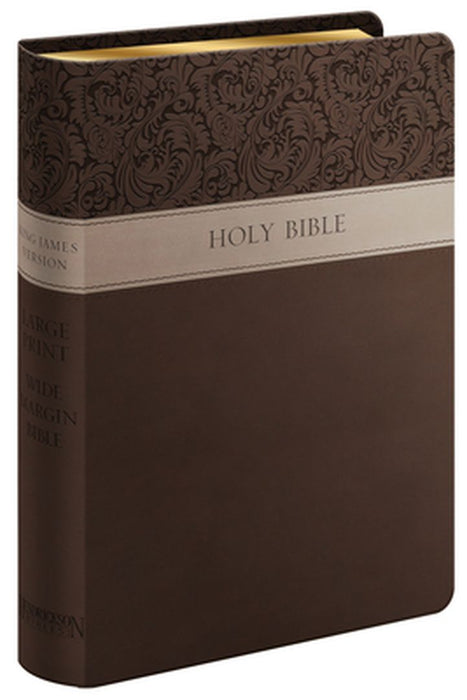 Large Print Wide Margin Bible-KJV by Hendrickson Bibles