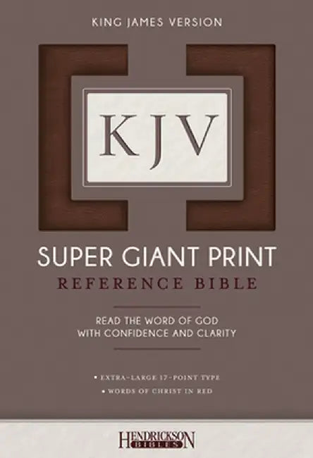 KJV Super Giant Print Bible by Hendrickson Bibles