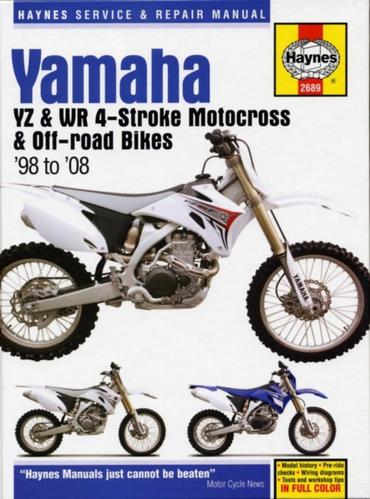 Yamaha Yz & Wr 4-Stroke Motocross & Off-Road Bikes '98 To'08 by Editors of Haynes Manuals