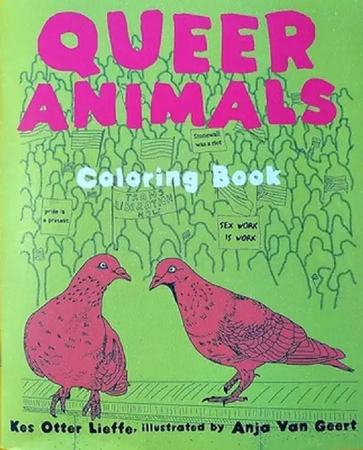 Queer Animals Coloring Zine by Otter Lieffe
