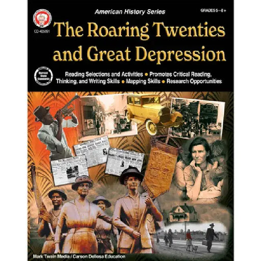 The American History Series Roaring 20s and the Great Depression Workbook, Grades 5 - 12 by Cindy Barden