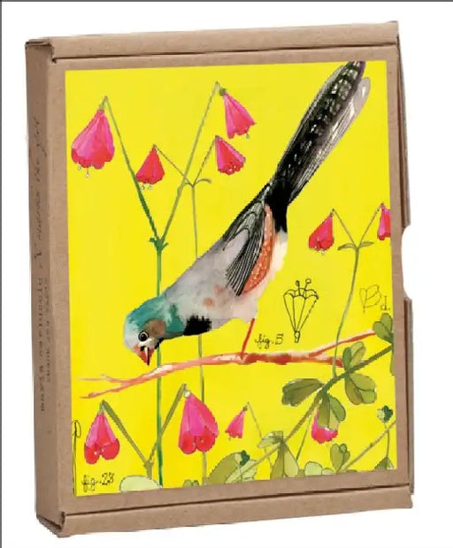 Vintage Birds Greennotes Boxed Notecards for All Occasions by Anisa Makhoul