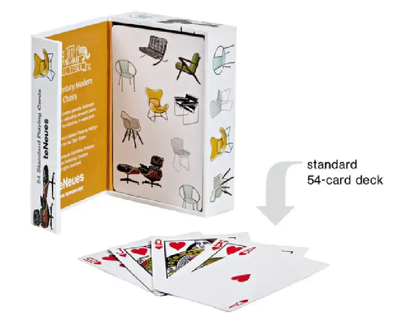 Mid-Century Modern Chairs Playing Cards by Hail Tiger