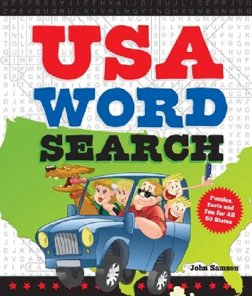 USA Word Search: Puzzles, Facts, and Fun for 50 States by John Samson