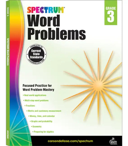 Spectrum Word Problems, Grade 3 by Spectrum