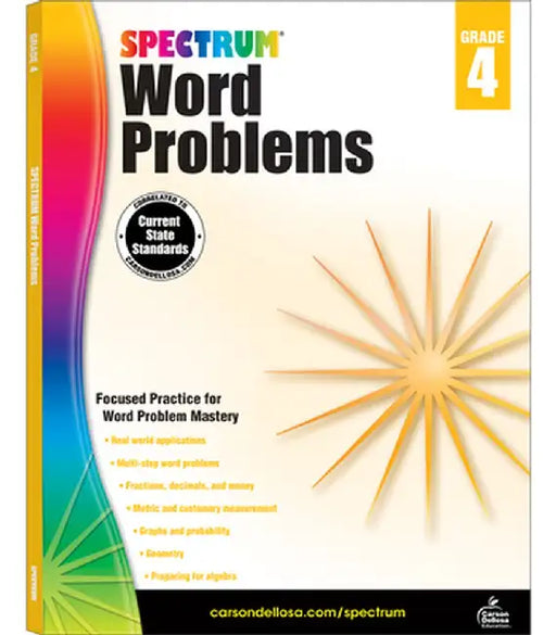 Spectrum Word Problems, Grade 4 by Spectrum