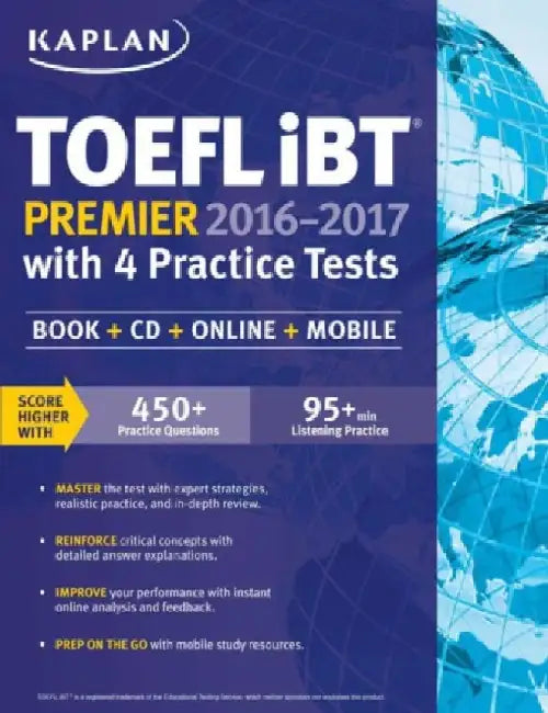 Kaplan Toefl Ibt Premier 2016-2017 With 4 Practice Tests 