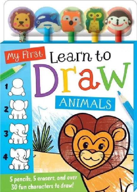 My First Learn to Draw: Animals [With Pencil Toppers] by Melissa Webb
