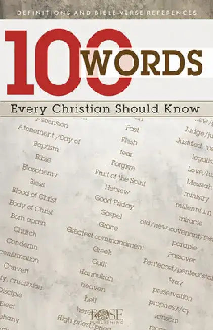100 Words Every Christian Should Know - Pamphlet by Rose Publishing