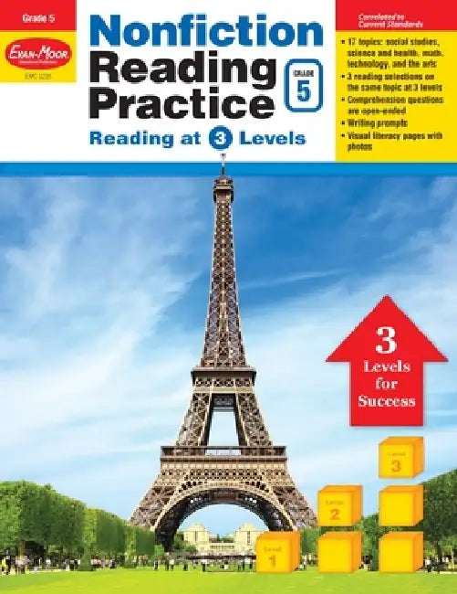 Nonfiction Reading Practice, Grade 5 by Evan-Moor Educational Publishers