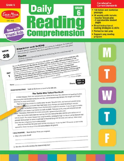 Daily Reading Comprehension, Grade 6 by Evan-Moor Educational Publishers