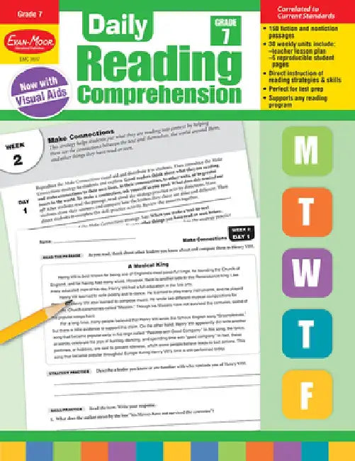 Daily Reading Comprehension, Grade 7 by Evan-Moor Educational Publishers