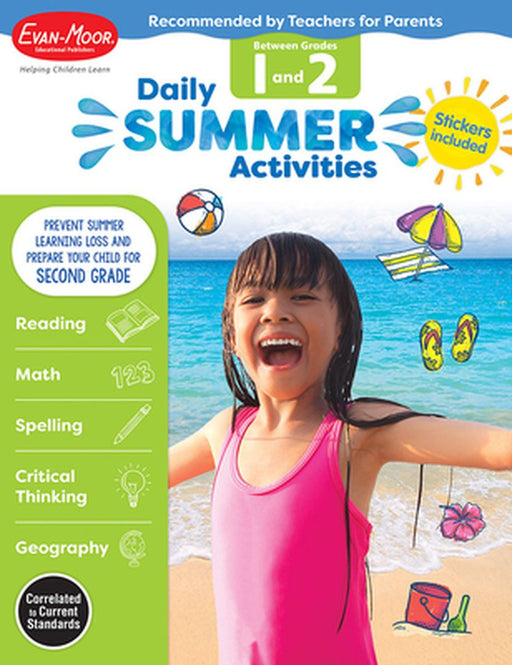 Daily Summer Activities: Moving from 1st Grade to 2nd Grade, Grades 1-2 by Evan-Moor Educational Publishers