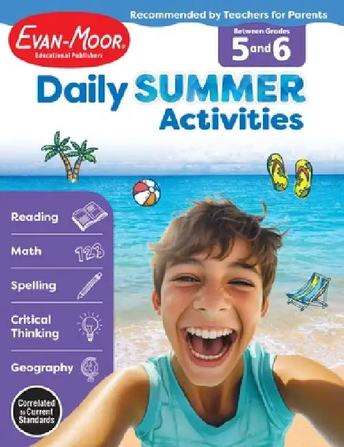 Daily Summer Activities: Moving from 5th Grade to 6th Grade, Grades 5-6 by Evan-Moor Educational Publishers