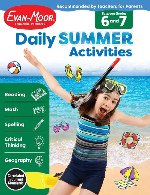 Daily Summer Activities: Moving from 6th Grade to 7th Grade, Grades 6-7 by Evan-Moor Educational Publishers