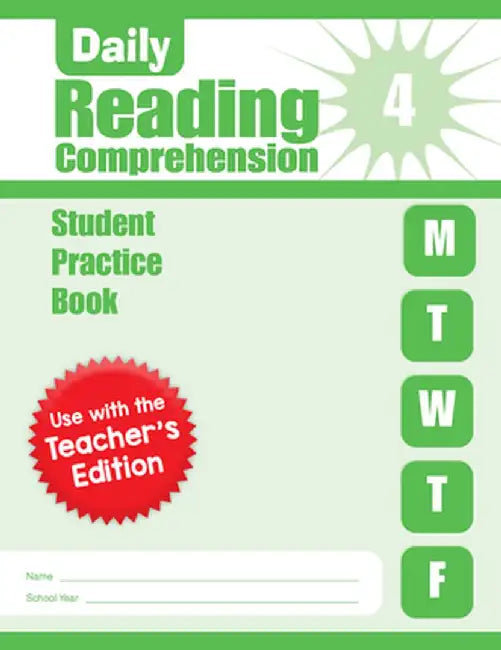 Daily Reading Comprehension, Grade 4 Sb by Evan-Moor Educational Publishers