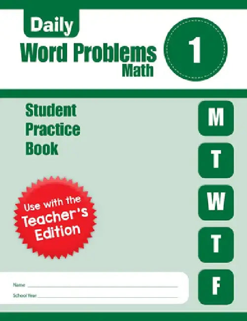 Daily Word Problems Math, Grade 1 Student Workbook by Evan-Moor Educational Publishers